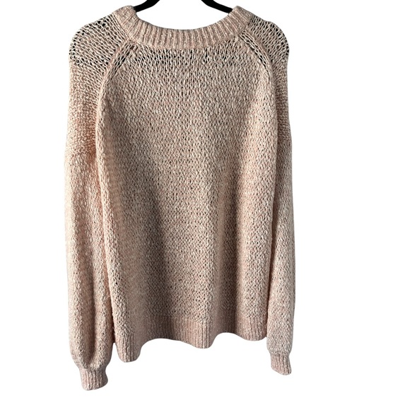 Madewell pink Baez wool/alpaca crewneck pullover sweater size large - Picture 6 of 8